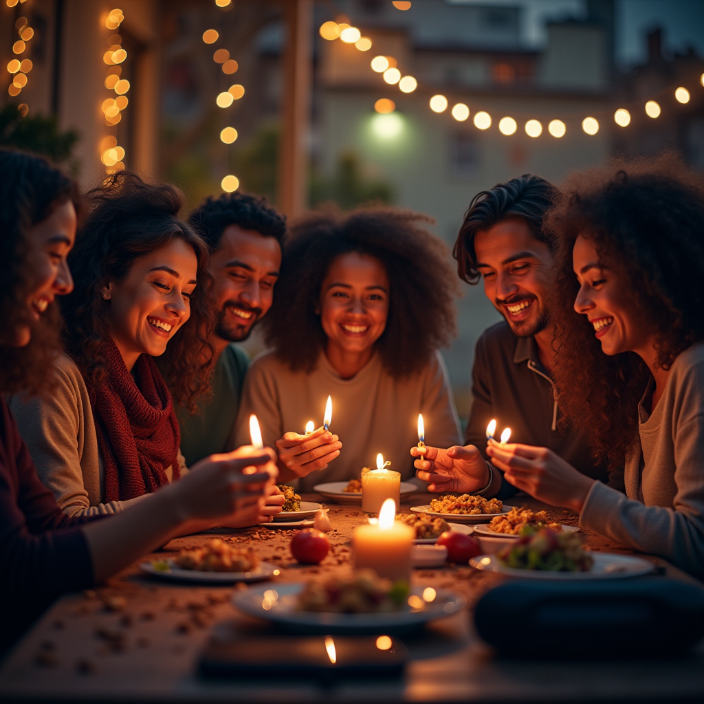 Diverse group of gamers from different backgrounds connecting through specialized Discord channels showing cultural celebrations